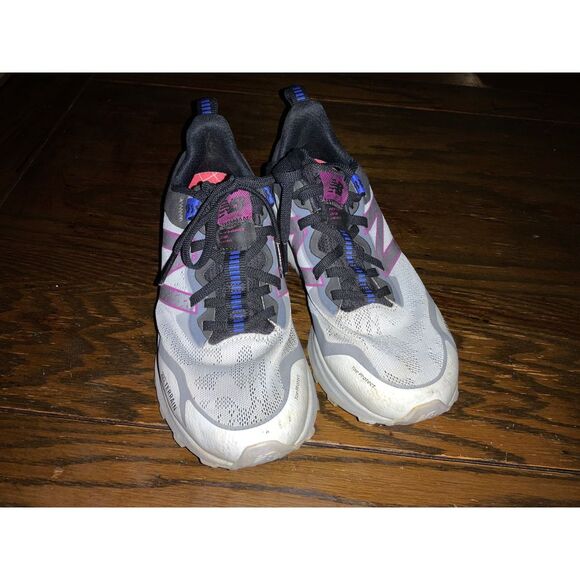 New Balance 10.5 All Terrain Running Shoes Athletic Sneakers Purple Gray Blue - Picture 3 of 7
